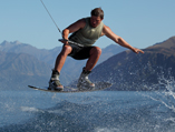 Wakeboarding on the lake a short drive from Peninsula Bay
