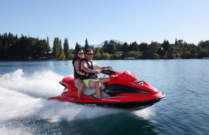 Jetskiing on Lake Wanaka - right on your doorstep